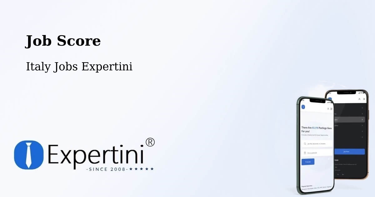 Job Score & Job Description Score Tool – Brugnera - Italy Jobs Expertini